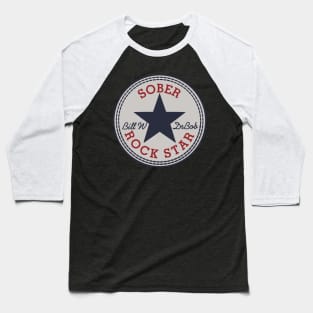 Sober Rock Star  - Alcoholism Gifts Sponsor Baseball T-Shirt